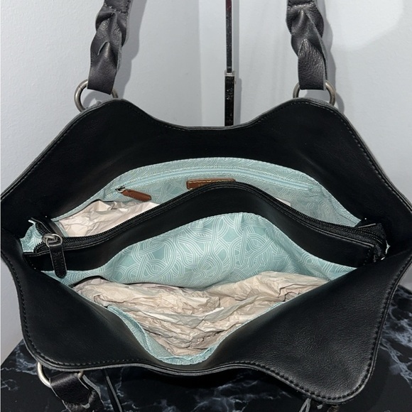 The Sak Handbag Sierra Leather Black Shopper Shoulder Bag AUTHENTIC NWT - Picture 10 of 12